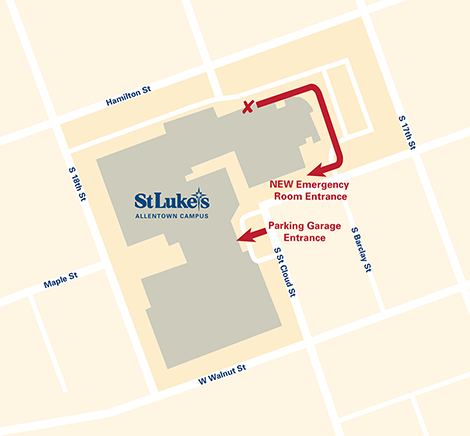 Allentown Campus - Emergency Room Entrance Update